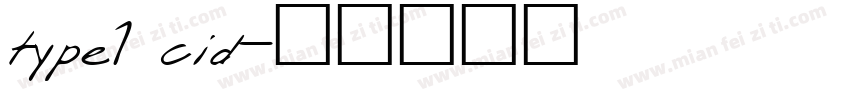 type1 cid字体转换